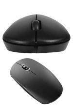 Siyah Kablosuz Mouse Wireless Mouse Minimal Tasarım - Görsel 2
