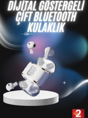 Profesyonel Dijital Göstergeli Düşük Gecikme Bluetooth Kulaklık Çift Kulaklık