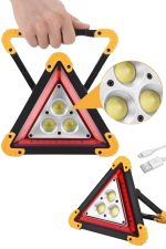 Reflektör Güneş Enerjili Taşınabilir Portatif Acil Güvenlik Işığı Araba Acil Uyarı Işığı - Görsel 3