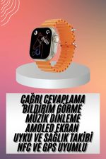Akıllı Saat Ultra Android & İOS Uyumlu Arama Bildirim Özellikli - Görsel 2