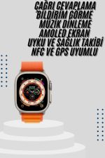 Akıllı Saat Bleutooth Bağlantılı Akıllı Saat Amoled Ekran 49 MM - Görsel 2
