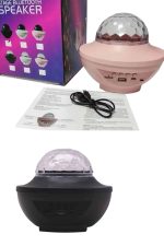 Dönen Işıklı Disko Topu Projektör Müzik Çalarlı Disco Speaker - Görsel 2
