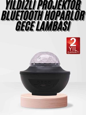 Çok Renkli Projektör Lamba Disko Topu Gece Lambası Kablosuz