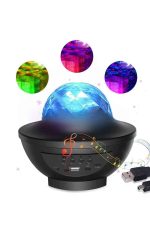 Çok Renkli Projektör Lamba Disko Topu Gece Lambası Kablosuz - Görsel 3