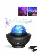 Masa ve Gece Lambası Renkli Projektör Işıklı Disko Topu Bluetooth Hoparlör - Görsel 2