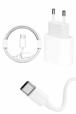 15/Pro/Pro Max 20W İOS Uyumlu Hızlı Şarj Aleti Adaptörlü Beyaz - Görsel 2