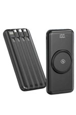 Kablosuz Çoklu Şarj Girişli 10.000 Mah Kablolu Powerbank Taşınabilir - Görsel 3