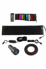 LED Matrix Panel RGB Ekran Kumandalı 16X64 Araç Camına Uygun - Görsel 4