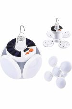 5 Kanatlı Bahçe Aydınlatma Led Askılı Solar Güneş Enerji Usb Sarjlı - Görsel 2