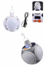 5 Kanatlı Bahçe Aydınlatma Led Askılı Solar Güneş Enerji Usb Sarjlı - Görsel 3