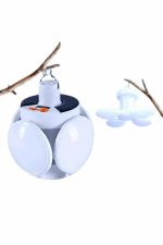 Kamp Lambası Güneş Enerjili Solar 5 Kanatlı Katlanır Lamba Karavan - Görsel 2