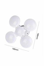 Kamp Lambası Güneş Enerjili Solar 5 Kanatlı Katlanır Lamba Karavan - Görsel 5