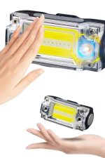 Sensörlü Kamp Lambası Ayarlanabilir Kafa Lambası Kafa Bantlı - Görsel 2