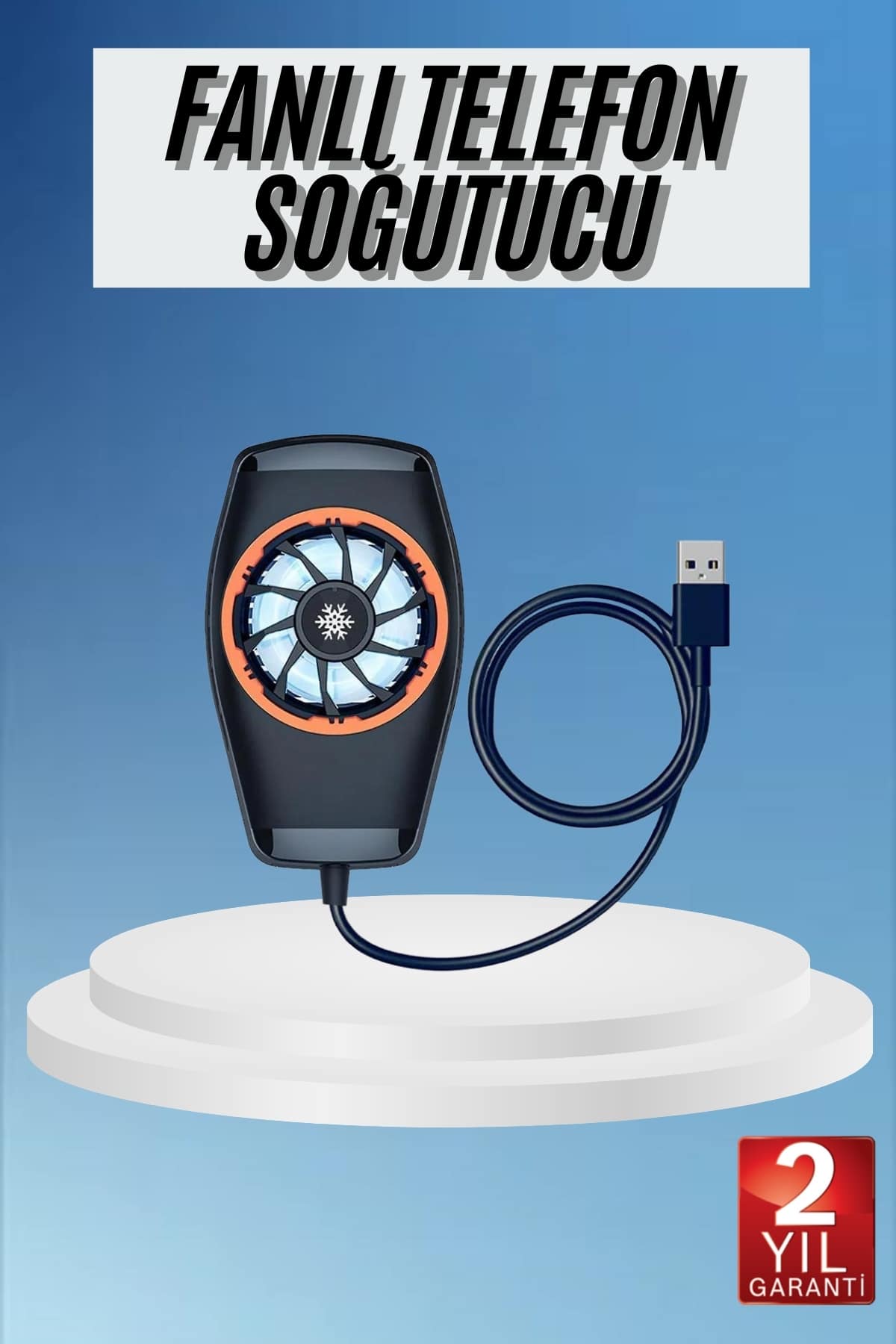 1214889_6-118.jpg Telefon Soğutucu Fan Güçlü Motor Radyatör Cep Telefon Soğutma - Görsel 1