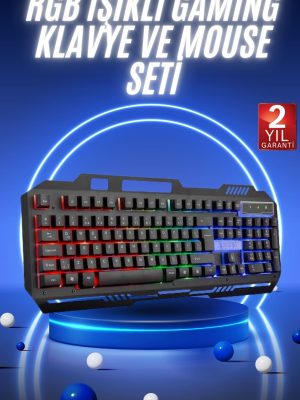 Gaming Oyuncu Klavyesi Led Aydınlatmalı Mekanik Hisli