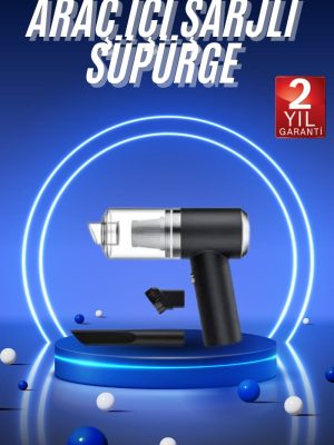 Vakumlu Süpürge Şarjlı Elektrikli Mini Taşınabilir Uzun Ömürlü Hazneli