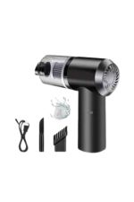 Vakumlu Süpürge Şarjlı Elektrikli Mini Taşınabilir Uzun Ömürlü Hazneli - Görsel 2