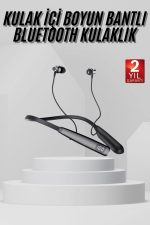 Boyun Askılı 100 Saat Kablosuz Kulaklık Göstergeli Bluetooth Kulaklık