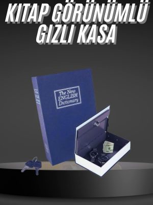 Kilitli Gizli Kasa Sözlük Kumbara Kitap Sözlük Görünümlü 18cm