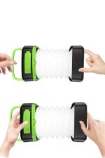 Katlanabilir Kamp Lambası Akordiyon Lamba Şarjlı 3 Kademeli Solar - Görsel 3