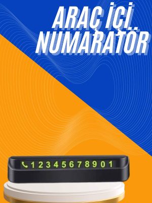 Tüm Araçlara Uyumlu Araç Içi Park Numaratör Oto Araç Numaratör