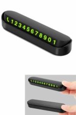 Araç İçi Numaratör Numaralık Oto Cam Kartı Fosforlu Numaratör - Görsel 2