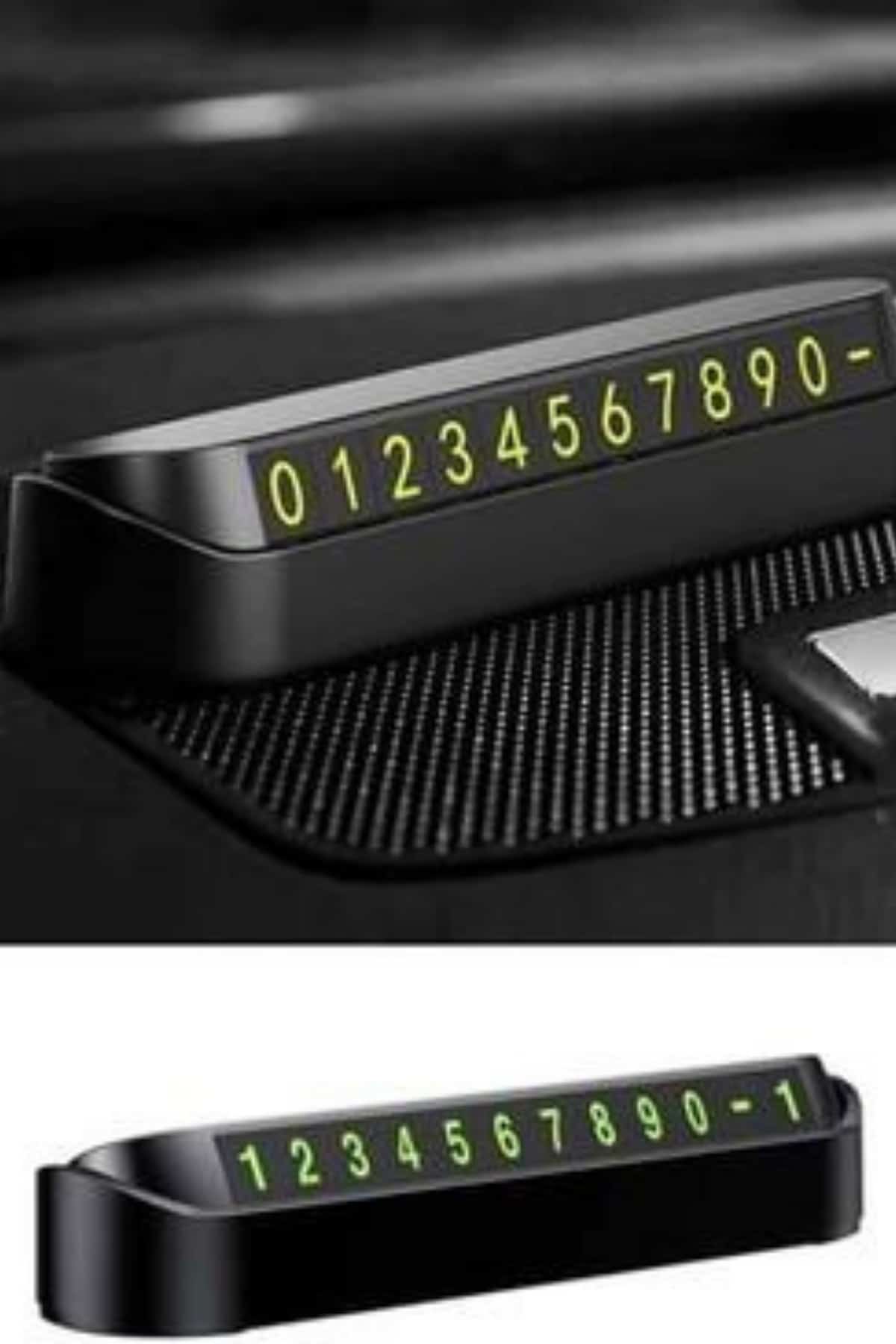 1214940_9-98.jpg Araç İçi Numaratör Numaralık Oto Cam Kartı Fosforlu Numaratör - Görsel 4