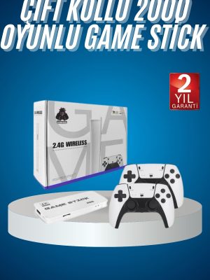 2.4 GHZ Oyun Konsolu Çift Konsol 4K Ultra Hd Game Stick