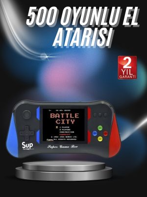 3.5 İnç 500'ü 1 Arada Klasik Oyun Konsolu Nostalji Oyunlu Atari