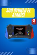 3.5 İnç 500 Klasik Retro Oyun Yüklü Kollu Oyun Konsolu