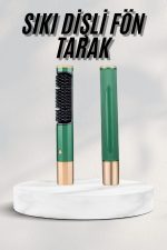 Düzleştirici Fırça Saç Düzleştirici Arada Fön Tarak Taşınabilir