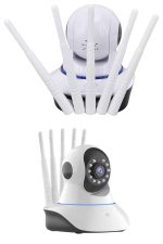 LED Aydınlatmalı 5 Antenli Motorlu 1080P Wifi Kamera Sensörlü - Görsel 4