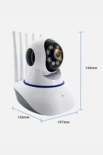 Akıllı Gece Görüşlü Sensörlü Wifi Kamera Telefondan Takip Edilebilir - Görsel 4