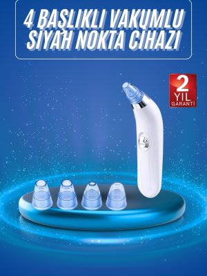 Vakumlu Siyah Nokta Ve Yüz Temizleme Cihazı 4 Başlıklı