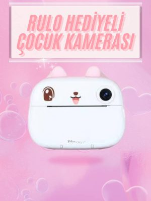 Çocuklar İçin Özel Fotoğraf Makinesi Farklı Desen Seçenekli 3 Adet Rulo