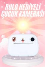 Çocuklara Özel Şirin Tasarımlı Mini Fotoğraf Yazıcısı 3 Adet Rulo Hediyeli