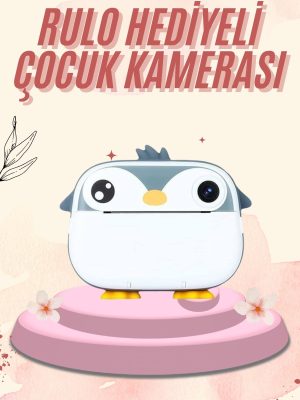 Dijital HD Video Kamera Çocuk Fotoğraf Makinesi  Anlık Termal Rulo