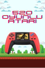 520 Retro Oyunlu El Konsolu Atari Oyun Konsolu Taşınabilir