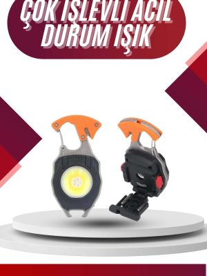 7 Modlu Mini Led Lamba Anahtarlık USB Şarjlı Kamp İçin Taşınabilir