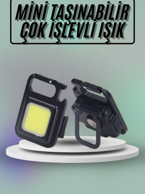 Mıknatıslı Parlak Led Işık 3 Fonksiyonlu Şarj edilebilir Ledli Mini Taşınabilir