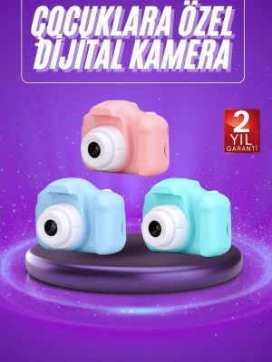 Dijital Fotoğraf Makinesi Çocuk Mini 1080p HD Kaliteli Renkli
