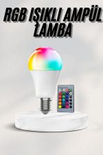 Akıllı RGB Led Ampul Led Uzaktan Kumandalı Renk Değiştiren Ampul