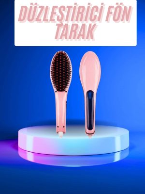Saç Düzleştirici Tarak Dijital Göstergeli Seramik Kaplama Sıkı Dişli