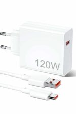 120W Şarj Aleti Hızlı Çift Turbo Şarj Aleti Seti Beyaz - Görsel 2