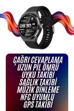 Amoled Ekran Akıllı Saat Üç Kordonlu İOS Android Uyumlu - Görsel 2