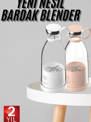 Taşınabilir Kablosuz Şarjlı Kişisel Smoothie El Blender Mini Meyve Sıkacağı