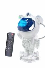 Gece Lambası Astronot Bluetooth Hoparlörlü Galaksi Işık Projektörü - Görsel 2