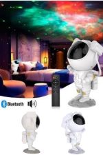 Projeksiyon Astronot Lamba Speaker Sevimli Astronot Bluetooth Hoparlör - Görsel 3