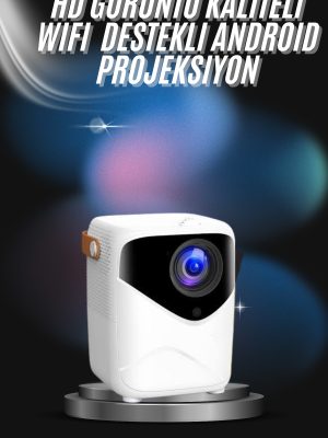 Projeksiyon Ev Sineması Bluetooth 4k HD Kaliteli Görüntü Kumandalı