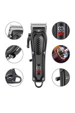 Profesyonel Saç Kesme Aleti Dijital Saç Sakal Tıraş Makinesi Uzun Ömürlü - Görsel 4